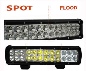 Barre LED CREE Double Rangée 72W 5100 Lumens Pour 4X4 - Quad - SSV Spot VS Flood