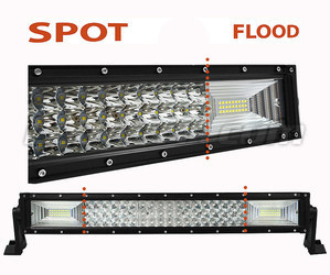 Barre LED Incurvée Combo 120W 9600 Lumens 512 Mm Spot VS Flood