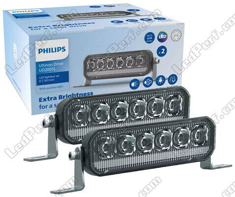 2x Barres LED Philips Ultinon Drive UD2001L 6" LED Lightbar - 163mm