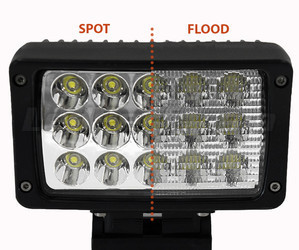 Phare Additionnel LED Rectangulaire 45W  Pour 4X4 - Quad - SSV Spot VS Flood
