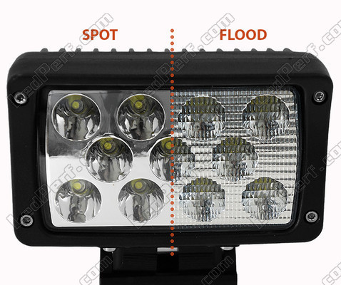 Phare Additionnel LED Rectangulaire 33W  Pour 4X4 - Quad - SSV Spot VS Flood