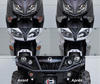 Front indicators LED for Aprilia Shiver 750 (2007 - 2009) before and after