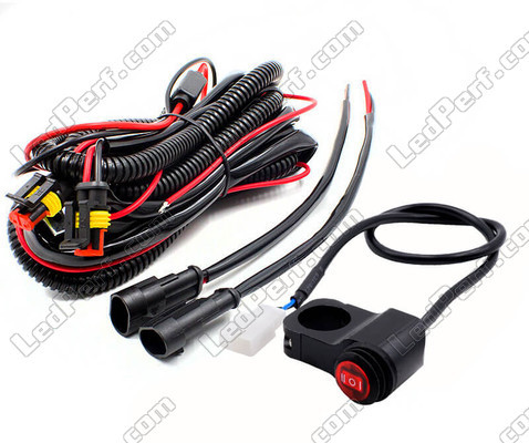 Complete electrical harness with waterproof connectors, 15A fuse, relay and handlebar switch for a plug and play installation on Honda VTR 1000 SP 2<br />