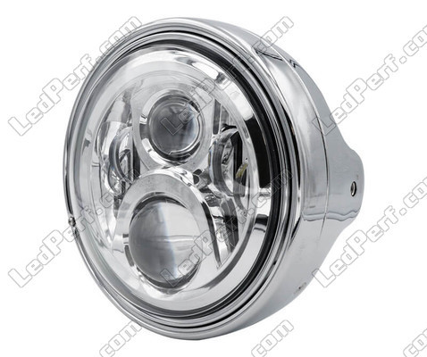 Example of headlight and chrome LED optic for Ducati Monster 600