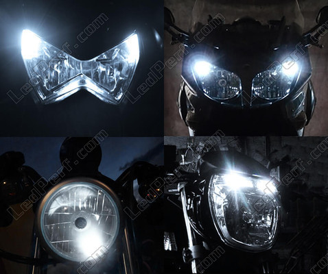 xenon white sidelight bulbs LED for Kawasaki Estrella 250 Tuning