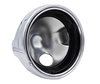 round chrome headlight for adaptation to a Full LED look on Moto-Guzzi Breva 750