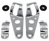 Set of Attachment brackets for chrome round Moto-Guzzi California 1400 Touring headlights