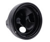 round satin black headlight for adaptation on a Full LED look on Moto-Guzzi V9 Bobber 850