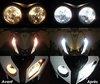 xenon white sidelight bulbs LED for Polaris Trail Boss 330 before and after