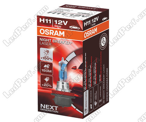 H11 Bulb Osram Night Breaker Laser + 150% each<br />