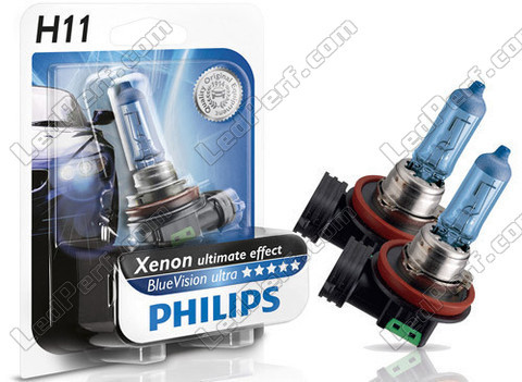 Philips H11 BlueVision Ultra - Ultimate Xenon Effect bulbs
