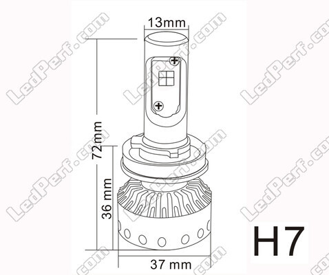 Mini High Power H7 LED Headlights Bulb
