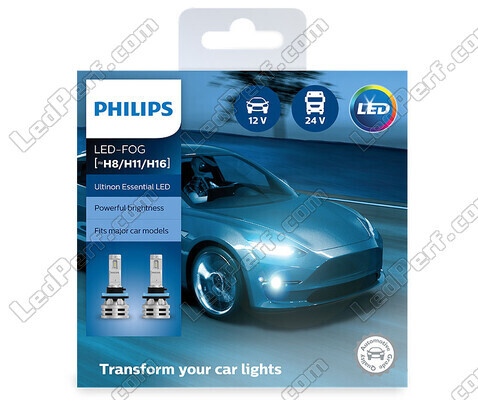 H8 LED Headlights Bulbs Kit PHILIPS Ultinon Essential LED - 11366UE2X2