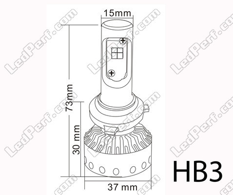 Mini High Power HB3 LED Headlights Bulb