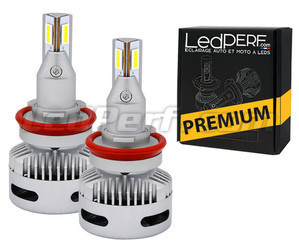 Ampoules H9 LED pour voiture avec phares lenticulaires.