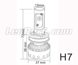 Mini Ampoule LED H7 Tuning