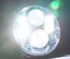 Optique Moto Full LED Noir Pour Phare Rond De 5.75 Pouces - Type 2 Eclairage Blanc Pur