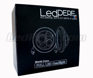 Optique Moto Full LED Noir Pour Phare Rond 7 Pouces - Type 2 Emballage