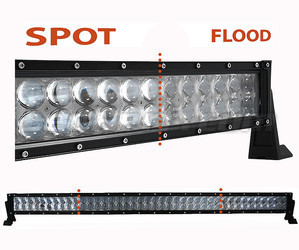 4D LED Light Bar CREE Double Row 240W 21600 Lumens for 4WD - Truck - Tractor Spotlight VS Floodlight