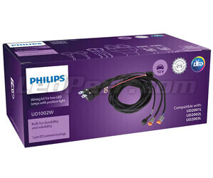 Philips Ultinon Drive UD1002W wiring harness with relay - 2 DT Connectors - 3 Pin