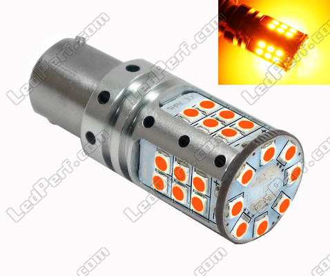 Ampoule LED Orange 1156A - 7506A - P21W Leds R5W 1156A - 7506A - P21W P21 5W PY21W Leds Oranges Culot BAU15S BA15S
