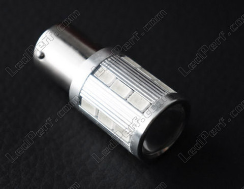 Led 1156R - 7506R - P21W magnifier rouge haute puissance avec loupe pour feux