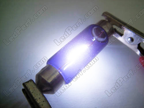 Ampoule 37mm - 6418 - C5W C5W Halogene Blue vision Xenon effect Led