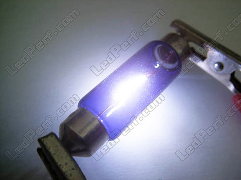 Ampoule 42mm - 578 - 6411 C10W Halogene Blue vision Xenon effect Led