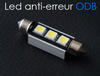 Ampoule led 42mm 578 - 6411 - C10W Sans erreur Odb - Anti erreur odb Blanc