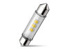 Ampoule LED navette C10W 43mm Philips Ultinon Pro6000 Blanc chaud 4000K - 11866WU60X1 - 12V