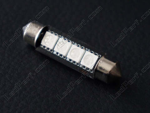 Led navette plafonnier, coffre, boite a gants, plaque blanc 42mm - 578 - 6411 - C10W
