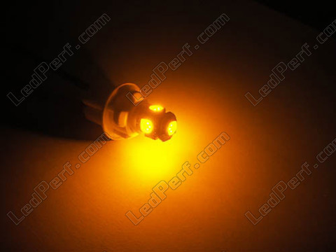 Ampoule led 168NA - 194NA - 2827 - T10 WY5W Xtrem Orange/Jaune effet xenon