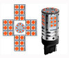 Ampoule LED 7440A - WY21W - T20 Orange Culot W3x16d Leds Au Detail Leds W3x16d Culot 7440A - WY21W - T20 W21 5W