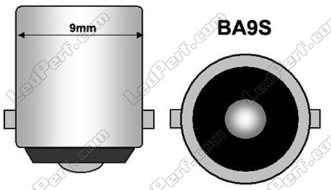 BA9S 53 57 64111 LED bulb Rotation xenon effect white