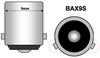 Xenon effect BAX9S LED bulb 64132 - H6W Halogen Blue vision