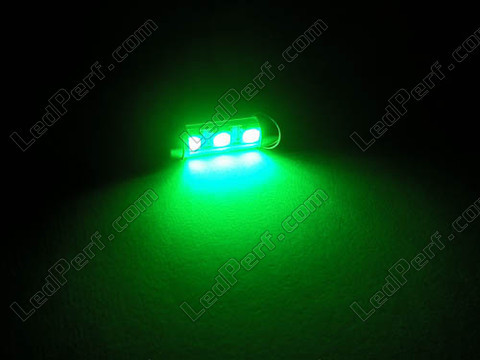 42mm 578 - 6411 - C10W LED bulb with no OBC error - Anti-OBC error Green