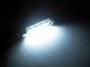 white 42 mm Ceiling Light festoon LED, Trunk, glovebox, licence plate - 578 - 6411 - C10W