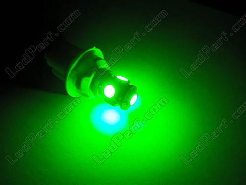 168 - 194 - T10 W5W Xtrem Green xenon effect LED bulb