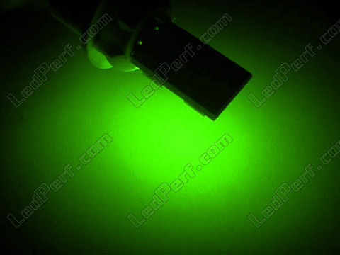 Rotation 168 - 194 - T10 W5W green LEDs with side lighting