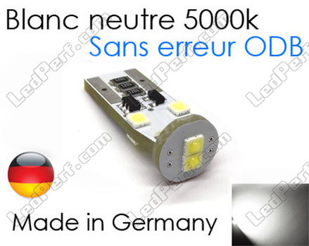 168 - 194 - T10 Supreme W5W LED bulb with no OBC error - Anti-OBC error - neutral White 5000K