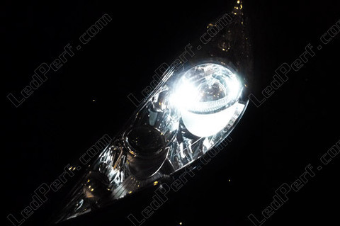 xenon white W5W 168 - 194 - T10 LED sidelight bulbs - Peugeot 207
