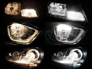 Comparison of low beam Xenon Effect of Audi A4 (B5) before and after modification