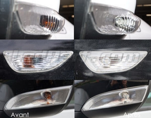 Side-mounted indicators LED for Mini Countryman (R60) before and after