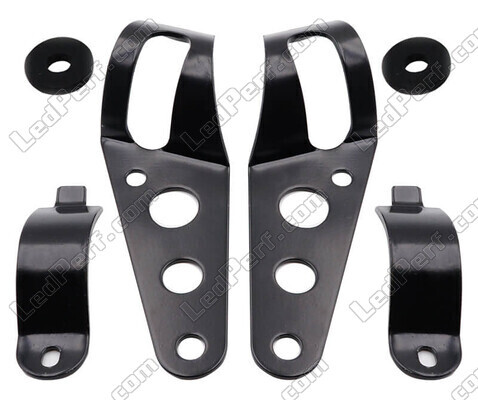 Set of Attachment brackets for black round Honda CB 250 Two Fifty headlights