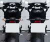 Comparative before and after installation Dynamic LED turn signals + brake lights for Husqvarna FE 350 (2017 - 2019)