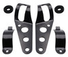 Set of Attachment brackets for black round Kawasaki VN 1500 Classic headlights