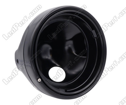 round satin black headlight for adaptation on a Full LED look on Suzuki Intruder 800 (1992 - 2003)
