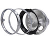 Round and chrome headlight for 7 inch full LED optics of Yamaha XJ 600 N, parts assembly