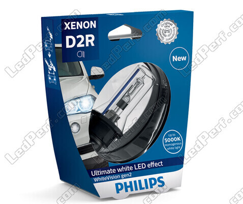 Ampoule Xenon D2R Philips WhiteVision Gen2 +120% 5000K - 85126WHV2S1