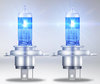Lumière blanche des ampoules effet Xénon 9003 (H4 - HB2) Osram Cool Blue Boost 5000K - 62193CBB-HCB